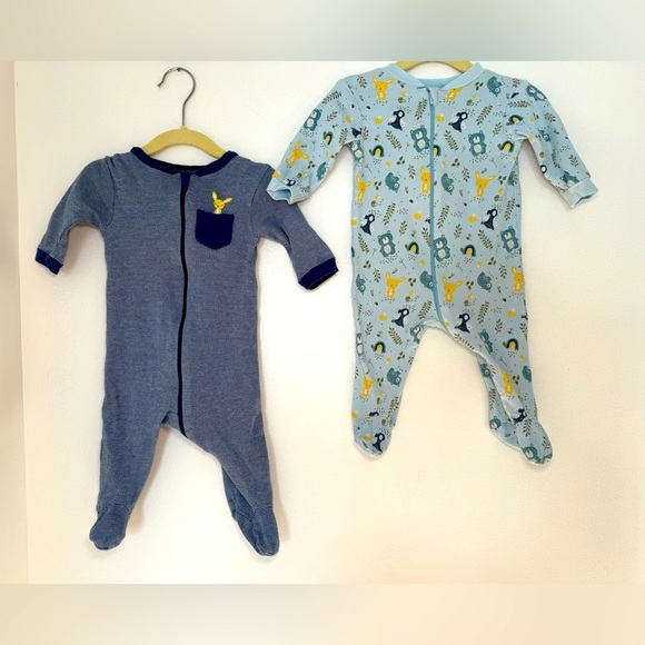 George baby Boys' Sleeper 2-Pack, Sizes 3-6 months perfect for Easter - Picture 1 of 10